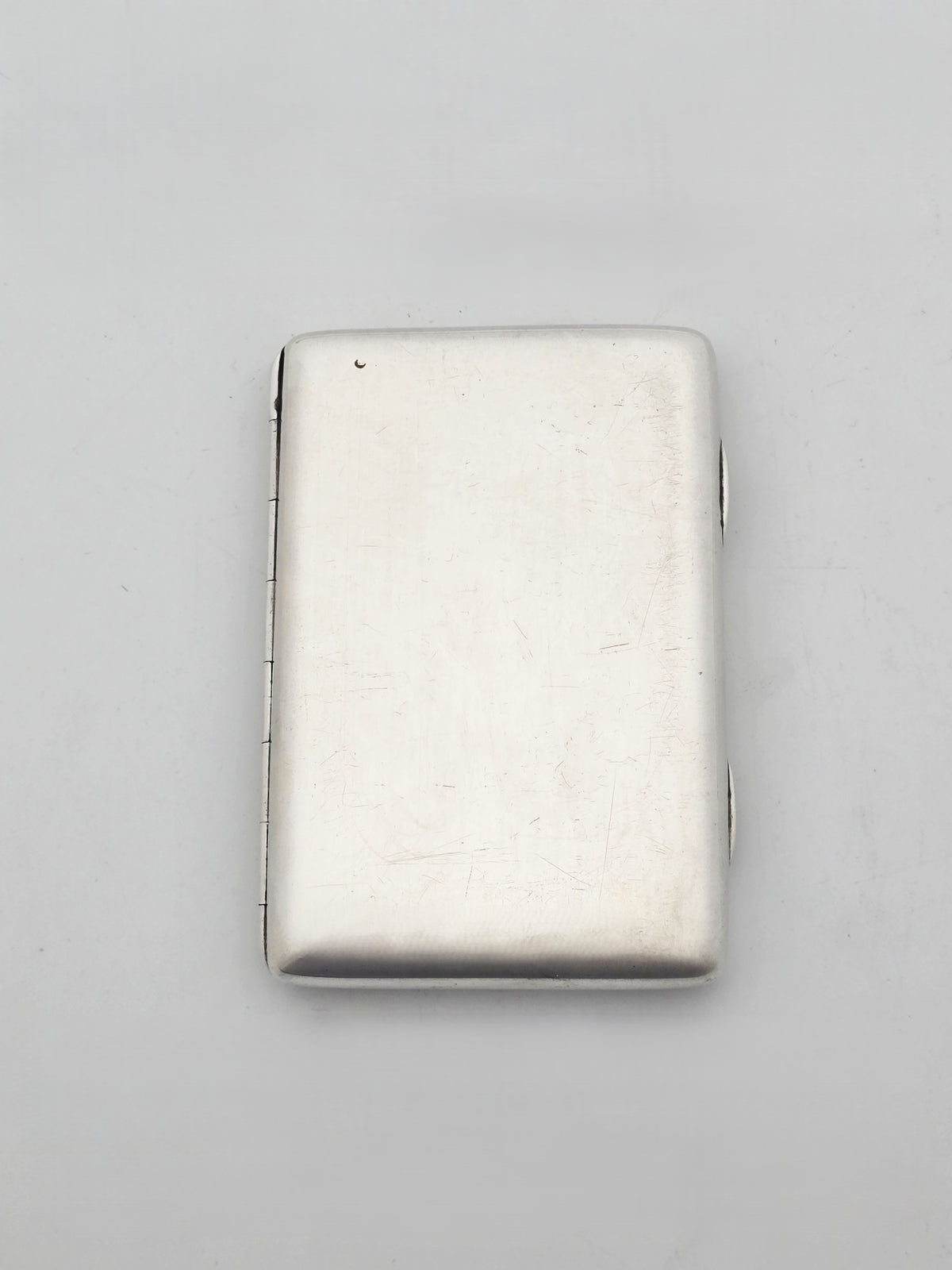 Antique Victorian Sterling Silver and Gilt Cigarette Case Birmingham 1884