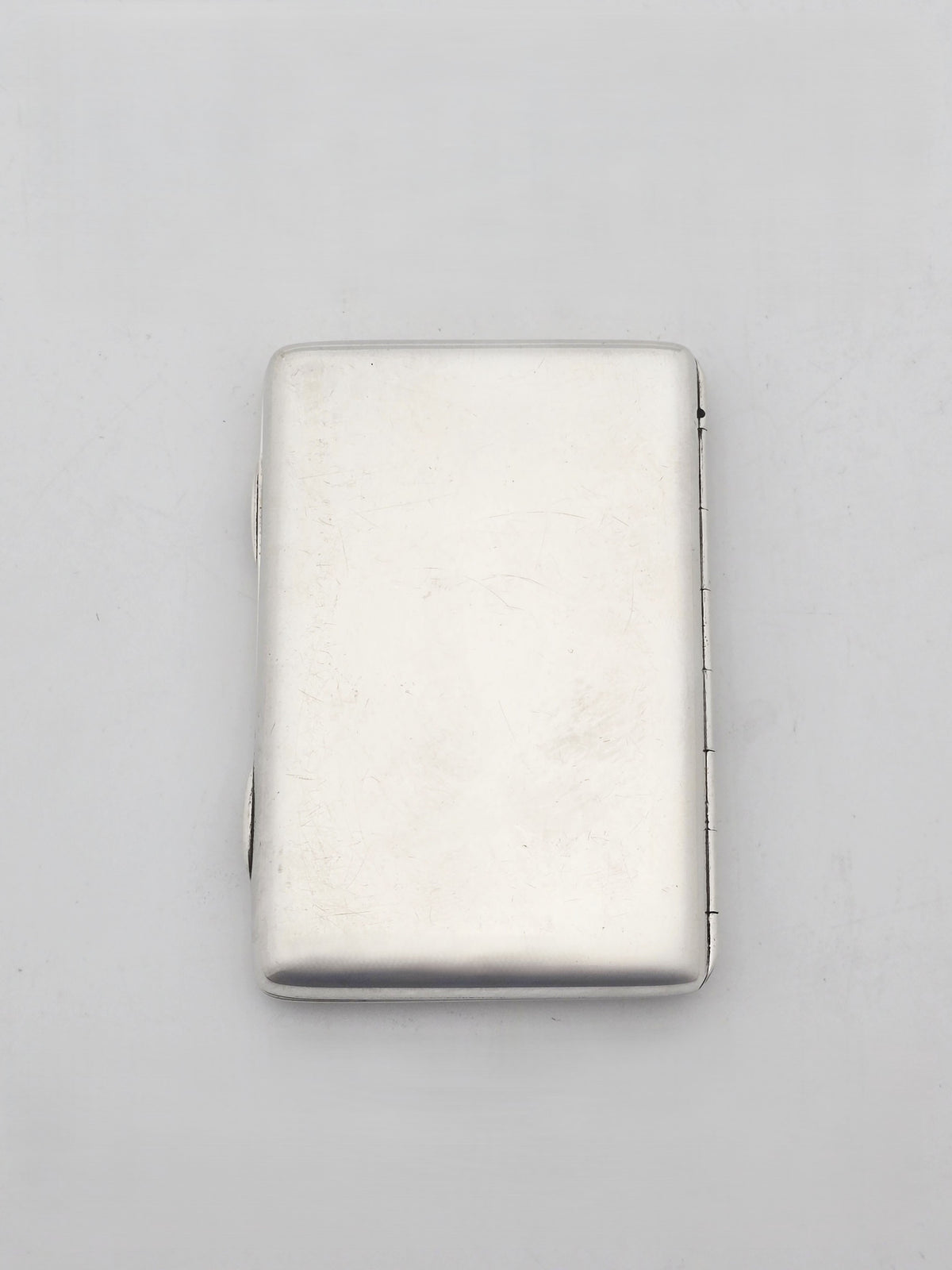 Antique Victorian Sterling Silver and Gilt Cigarette Case Birmingham 1884