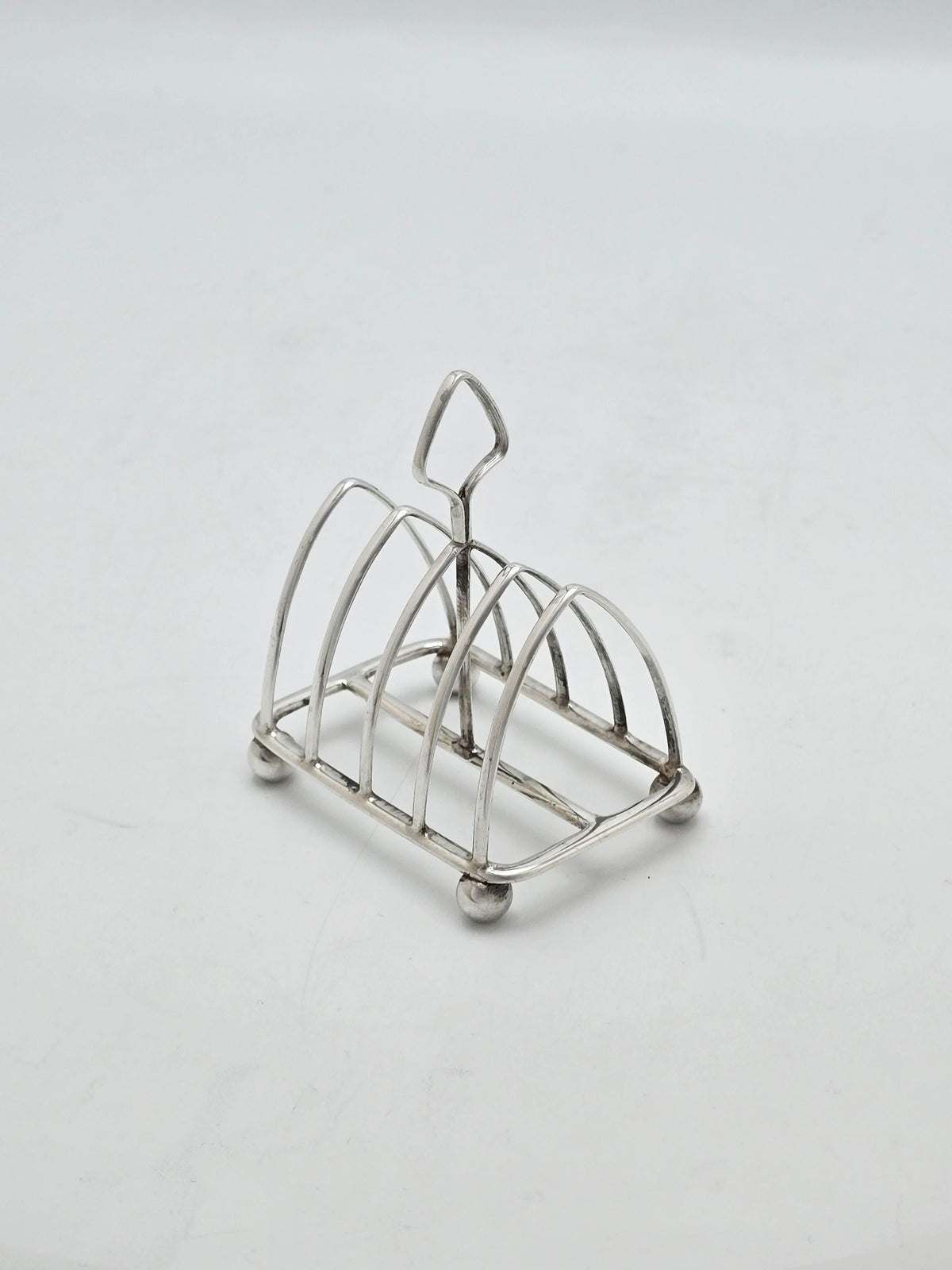 Vintage Art Deco Sterling Silver Small Toast Rack London 1934