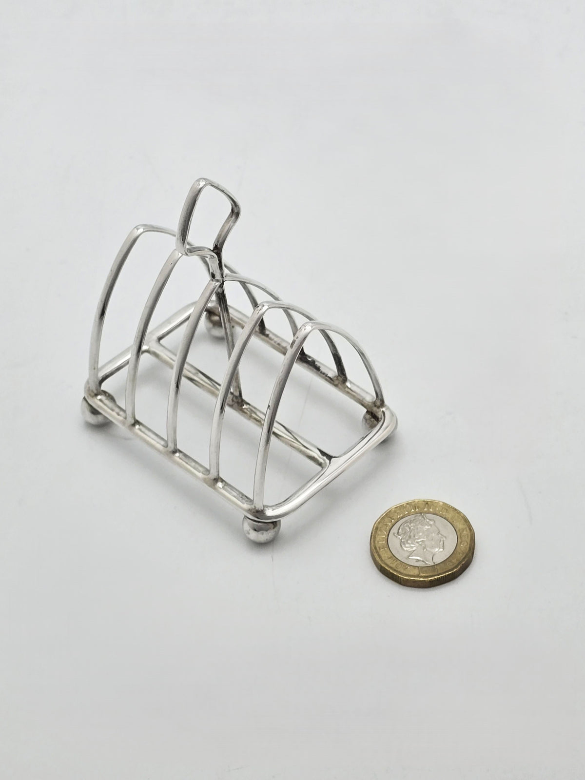 Vintage Art Deco Sterling Silver Small Toast Rack London 1934
