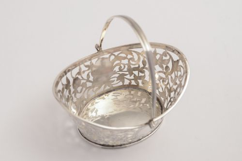 Fine Victorian Silver Pierced & Hand Engraved Cream Pail