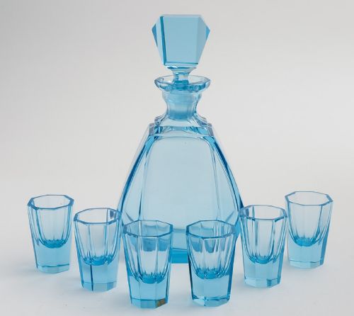 Stunning Art Deco Decanter Set 