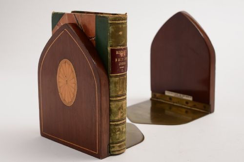 Pair of Sheraton Revival Mahogany Bookends