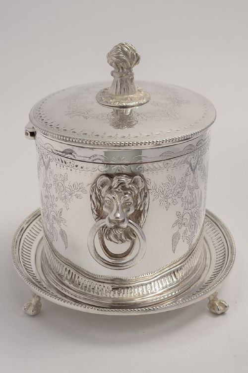 Gorgeous Victorian Oval Silver Plated Biscuit/Cookie Box