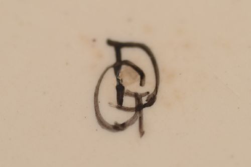 Stunning Victorian Butter Dish with Hand Painted China Bowl