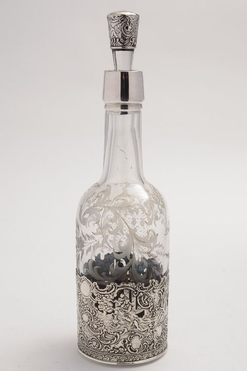 Rare & Stunning American Sterling Silver Bourbon Decanter