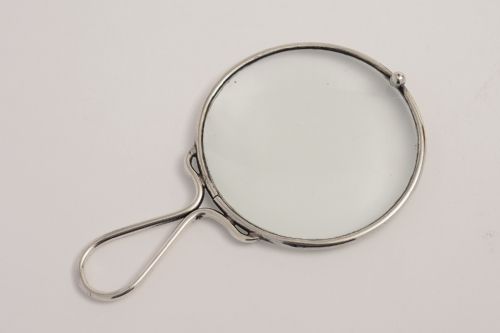 Early 20th C. Sterling Silver Framed Magnifying Glass