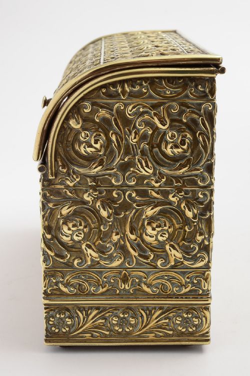Lovely Victorian Thick Gage Brass Letter/Document Box