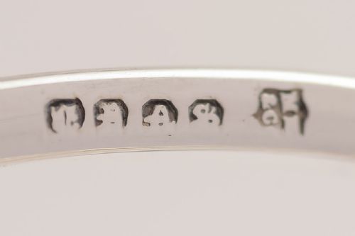 Large silver plated Mappin & Webb toast rack.