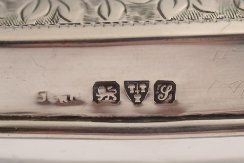 Lovely glass and sterling silver trinket box