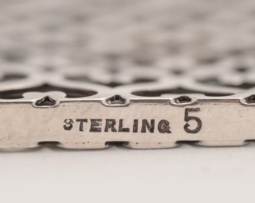 Unusual American Sterling Silver card holder