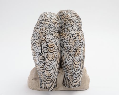 Adorable pair of Victorian china owls.