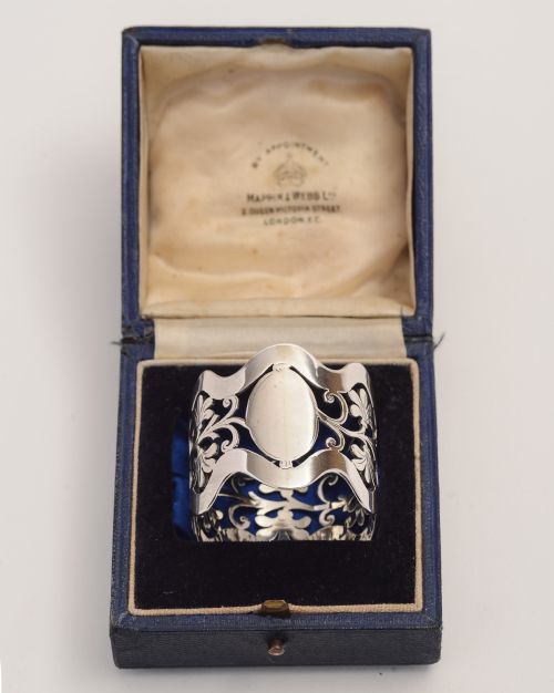 Boxed Edwardian Sterling Silver Napkin Ring
