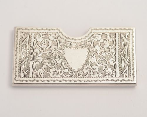 Victorian Sterling Silver Card Holder
