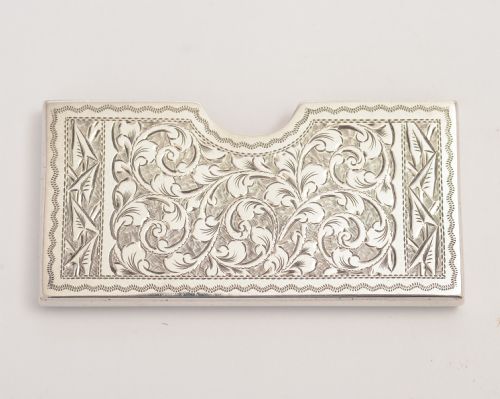 Victorian Sterling Silver Card Holder