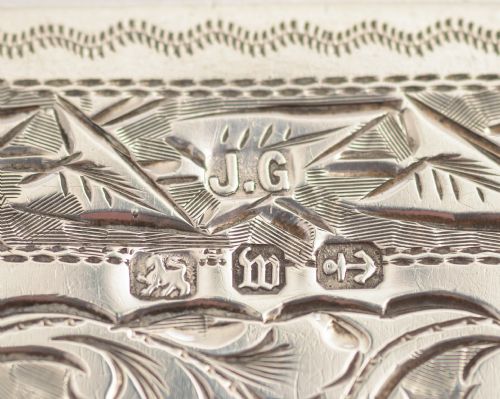 Victorian Sterling Silver Card Holder