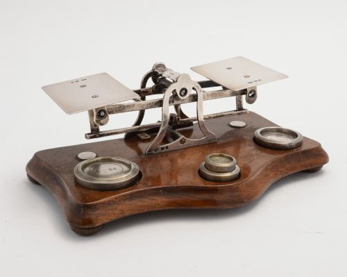 Set of Edwardian Sterling Silver Postal Scales