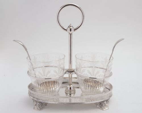 Victorian Silver Plated Sugar & Cream Set