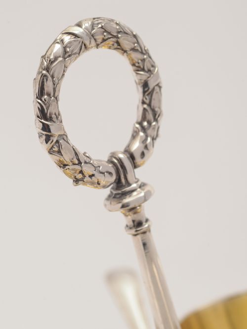 Victorian Elkington & Co. 6 person egg cruet.