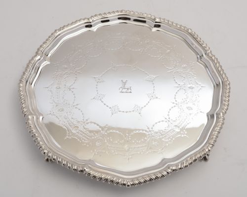 Victorian Silver Plated Salver