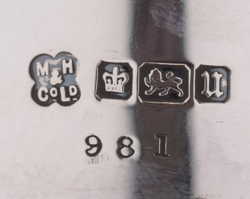 Solid Silver & Hobnail Cut Glass Claret Jug