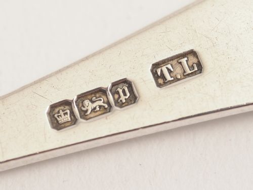 Pair Edwardian Silver Jam Spoons.