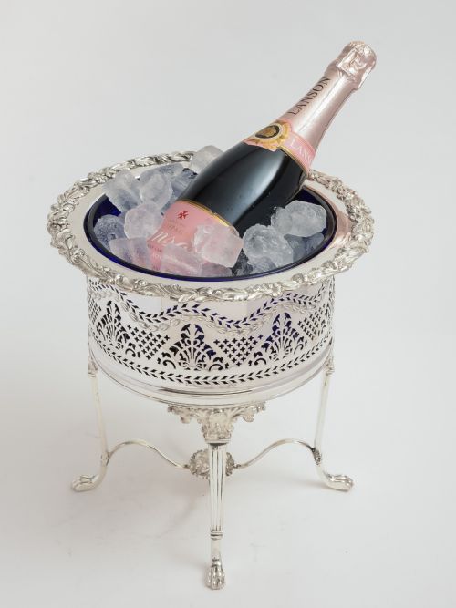 Edwardian Silver plated champagne bucket.