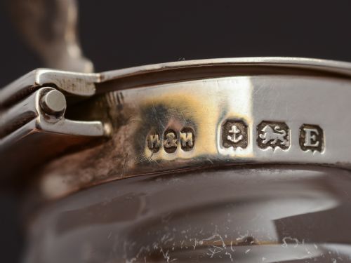 Silver Topped whiskey tot jug