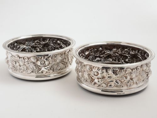 Garrard & Co. Silver plated Wine Coasters
