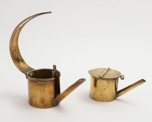 Two Victorian 'Miners' Lamps with Springhill Colliery connection on one.