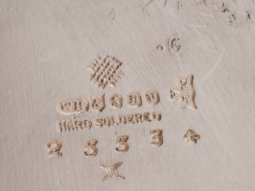 Pair Art Nouveau Silver Plated Wine bottle holders