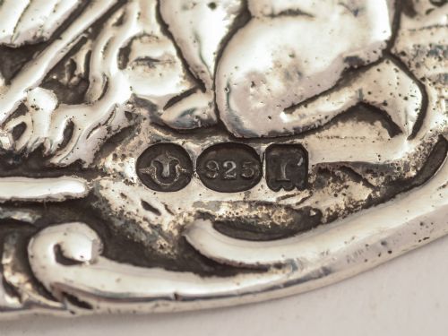 Dutch Silver embossed Tea Strainer