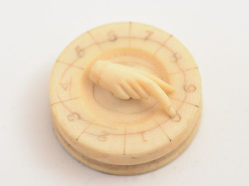 A Pair Victorian carved Ivory Whist Markers