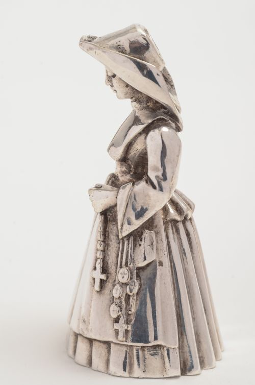 Edwardian silver plated table bell