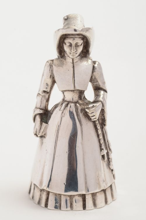 Edwardian silver plated table bell