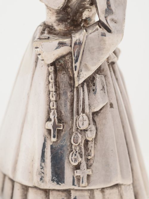 Edwardian silver plated table bell