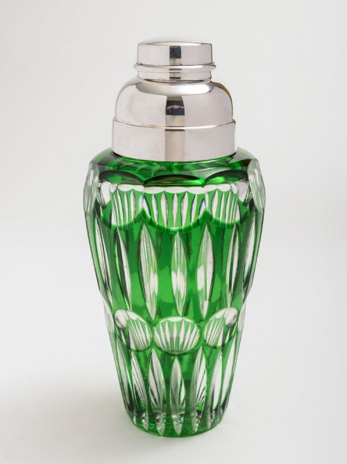 WMF Green Glass Cocktail Shaker