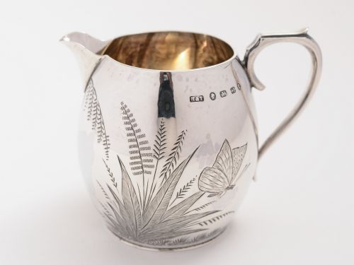 Victorian silver cream/milk jug