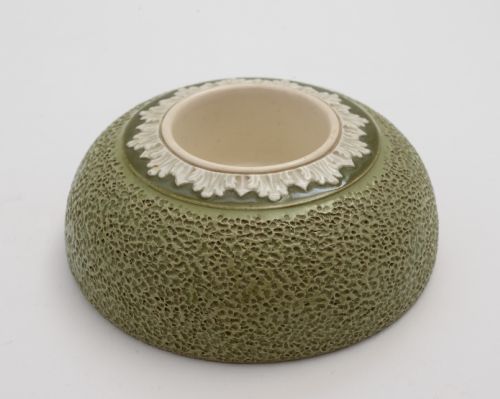 Victorian pottery tobacco box/match striker