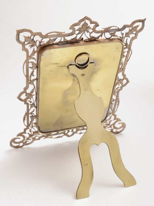 Victorian 2 door brass photo frame