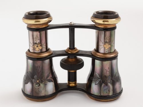 Edwardian Mother of Pearl & Brass Opera Glasses