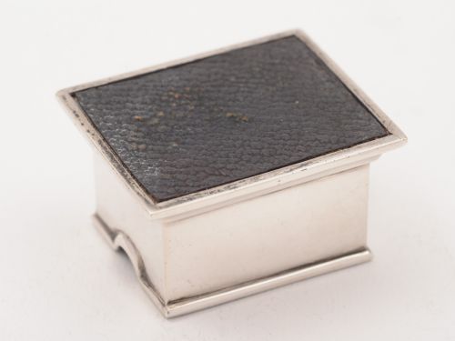 Edwardian Silver and Glass Stamp Roller