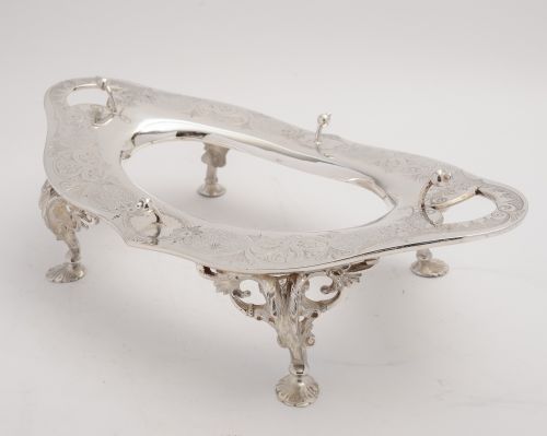 Silver plated and cut crystal fruit bowl/centre piece