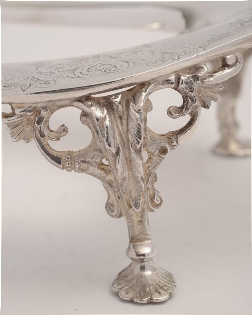 Silver plated and cut crystal fruit bowl/centre piece