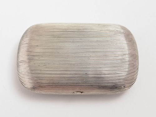 Solid silver Russian cigarette case
