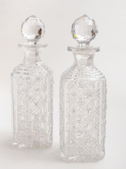 Victorian oak & silver plate Tantalus