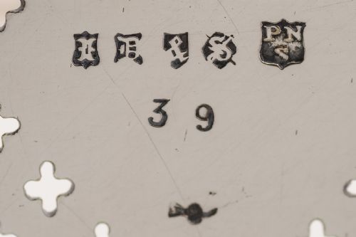 Unusual Victorian silver plated oblong toast rack/letter holder