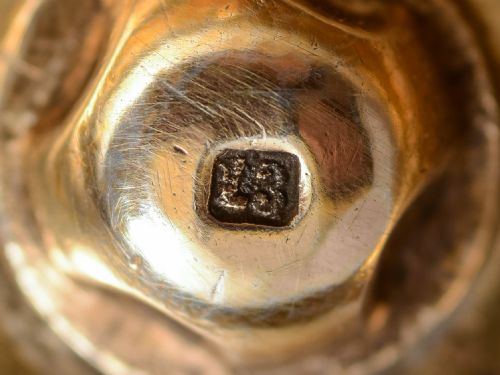 Austrian/Hungarian silver lidded tankard