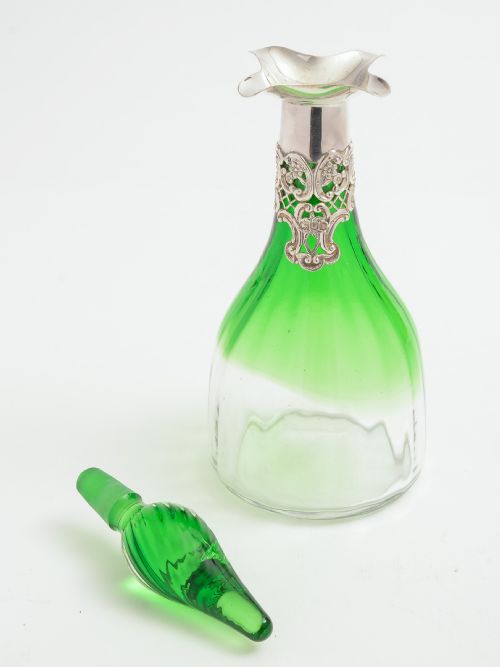 Victorian Silver-topped Liqueur Decanter