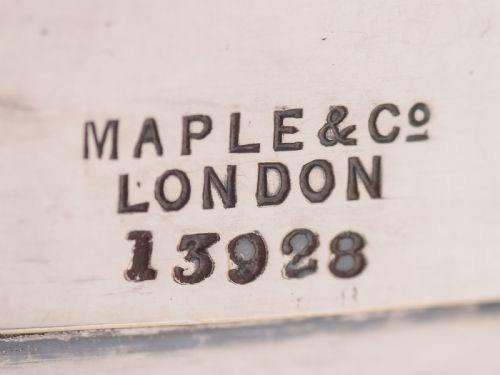 Maple & Co Cut Glass and Silver Plated Ice Bucket Circa 1920